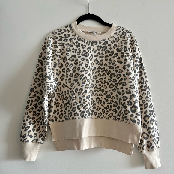 FRAME Leopard Crewneck Sweater - Picture 3 of 11